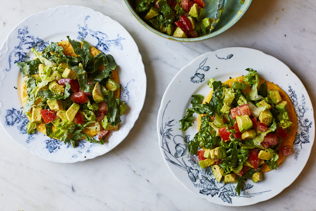 Cheese Arepas with Avocado Salad