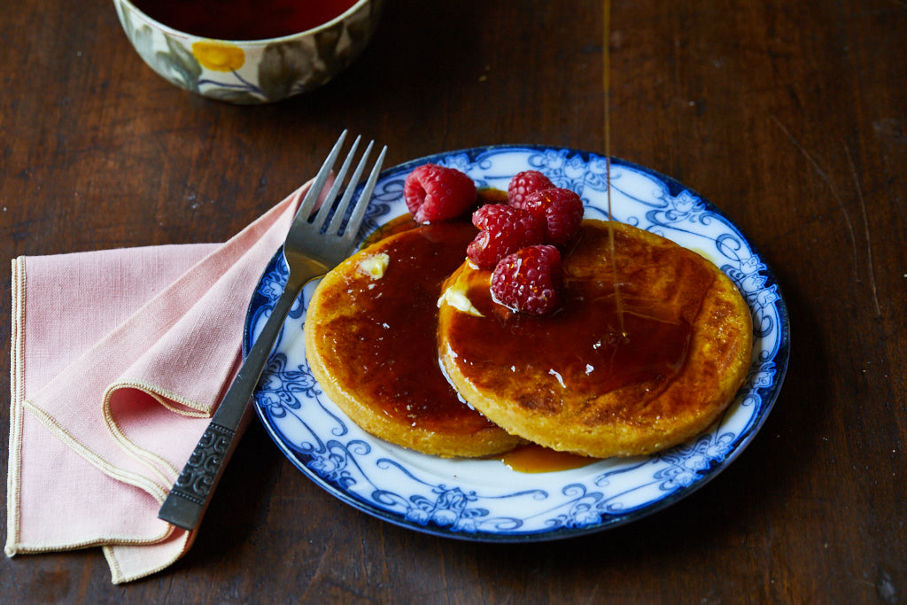 Sweet Corn Arepa Pancakes