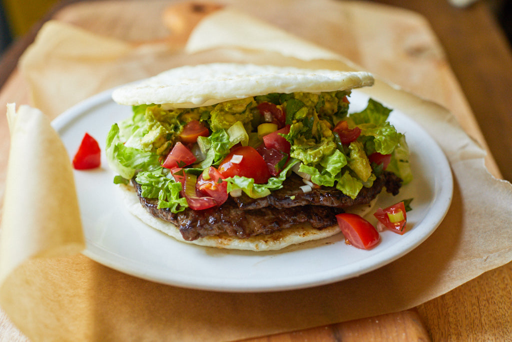 Arepa Steak Sandwich