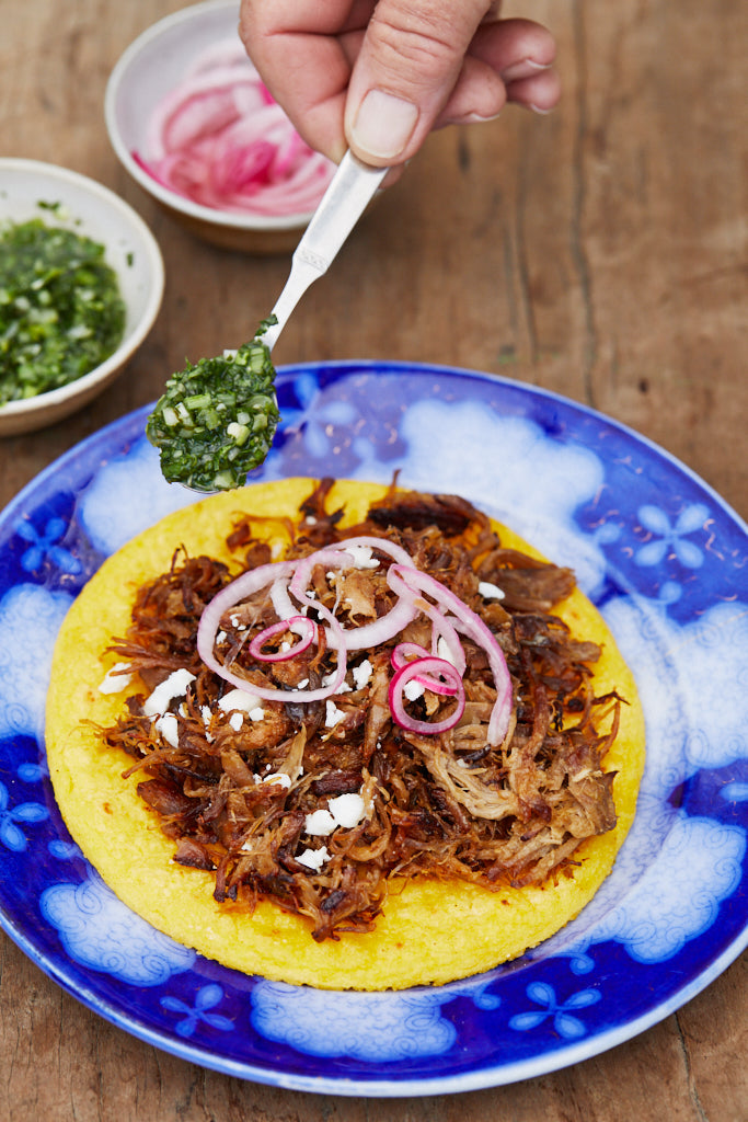 Shredded Beef Arepas